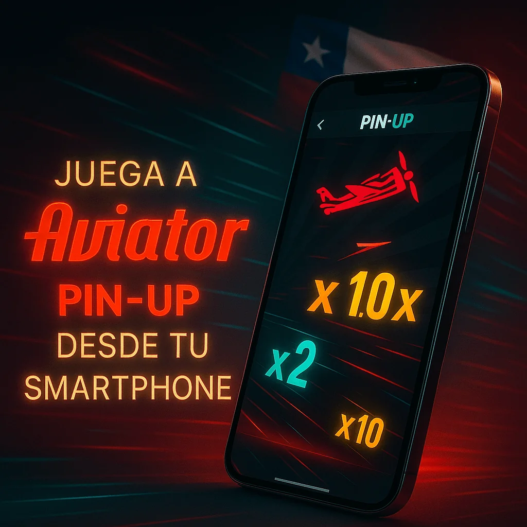 Imagen del juego Aviator disponible en la aplicación móvil de Pin-Up para jugar desde el teléfono.