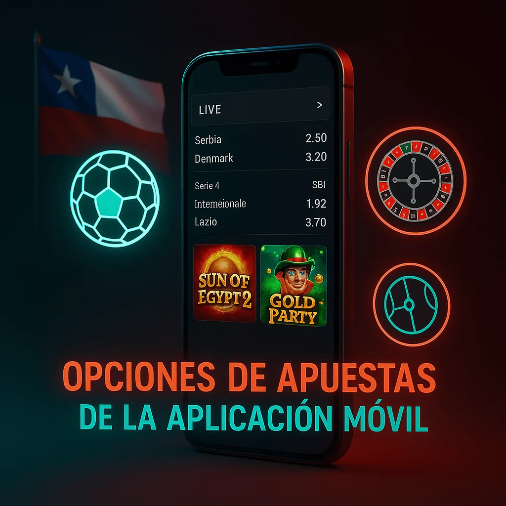 Imagen que presenta las opciones de apuestas deportivas y de casino en la app móvil de PIN-UP.